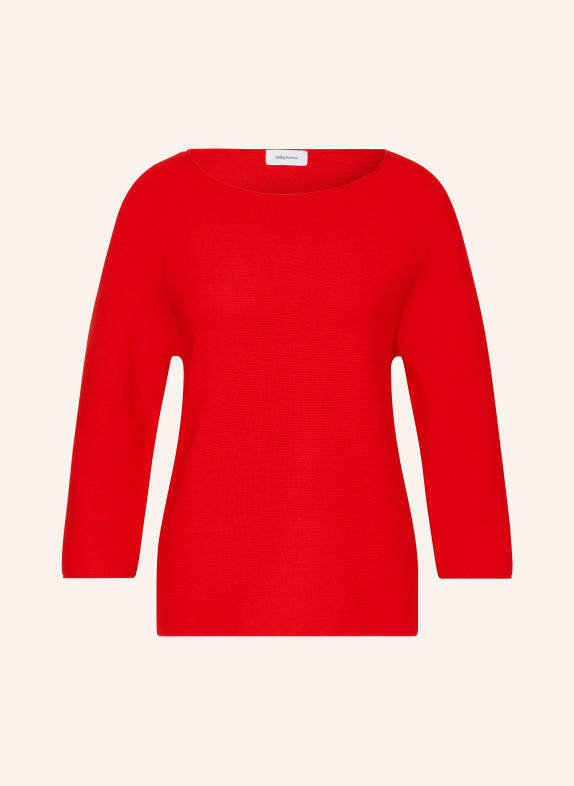 darling harbour Sweater with 3/4 sleeves RED