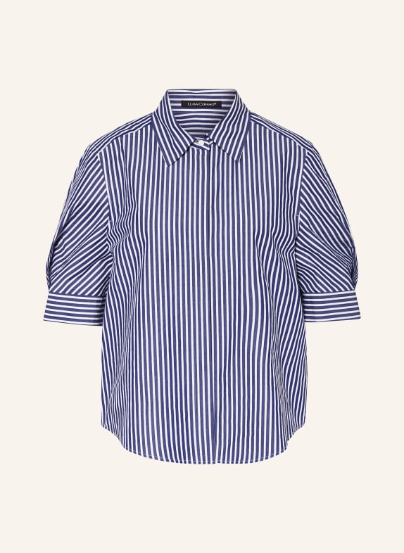 LUISA CERANO Shirt blouse DARK BLUE/ WHITE