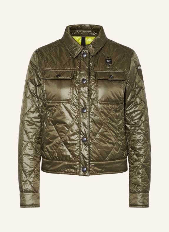 Blauer Quilted jacket with SORONA® AURA insulation OLIVE