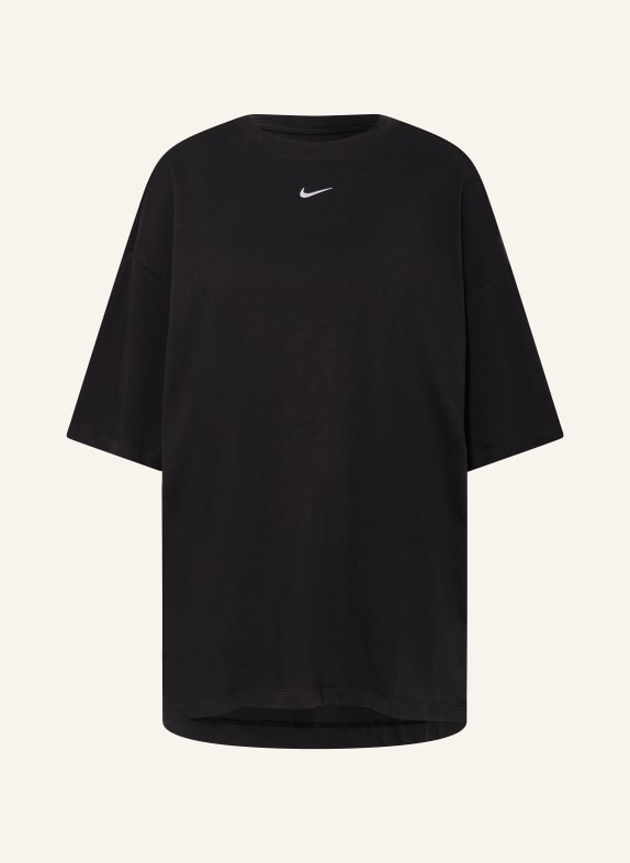 Nike Koszulka oversize SPORTSWEAR ESSENTIAL CZARNY/ BIAŁY