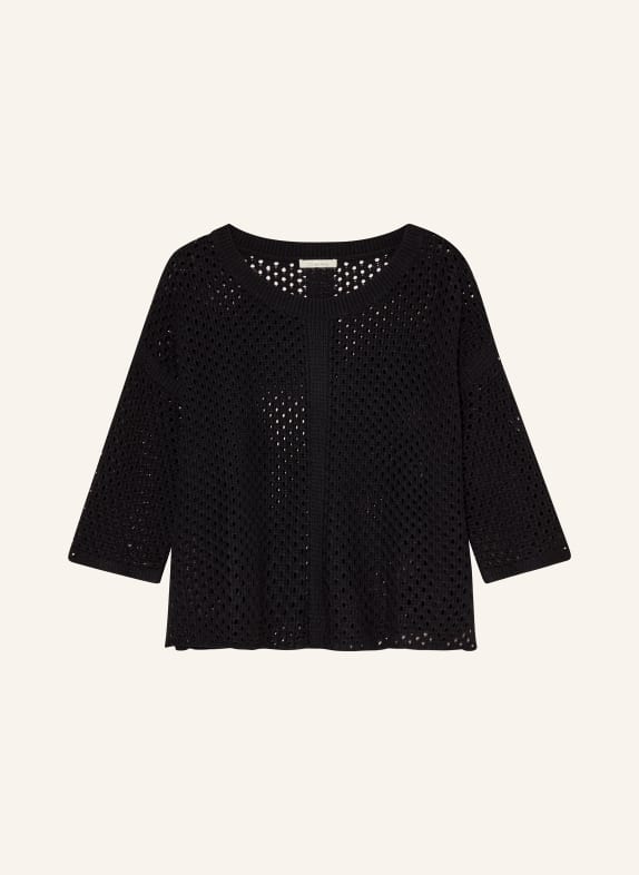 lilienfels Knit shirt with linen BLACK