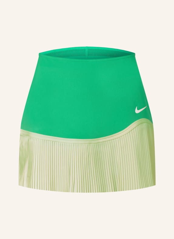 Nike Spódnica tenisowa ADVANTAGE ZIELONY/ ŻÓŁTY