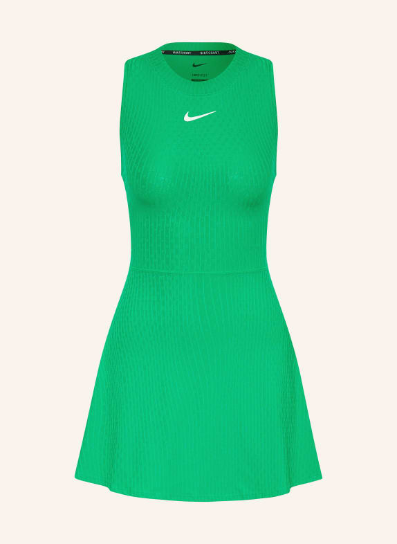 Nike Sukienka tenisowa COURT DRI-FIT SLAM ZIELONY