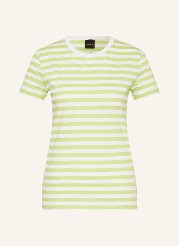 BOSS T-shirt ESLA LIGHT GREEN/ WHITE