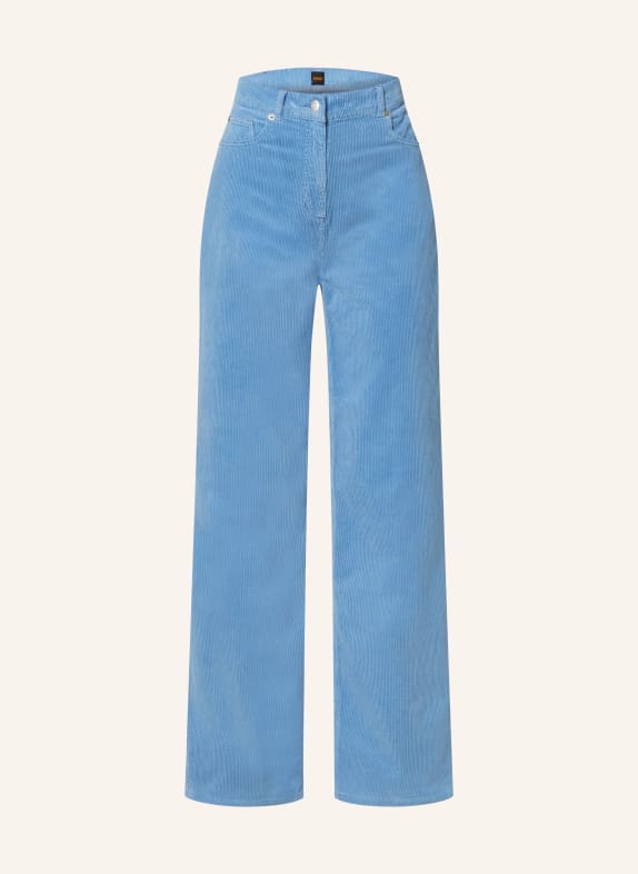 BOSS Corduroy trousers TOLA BLUE