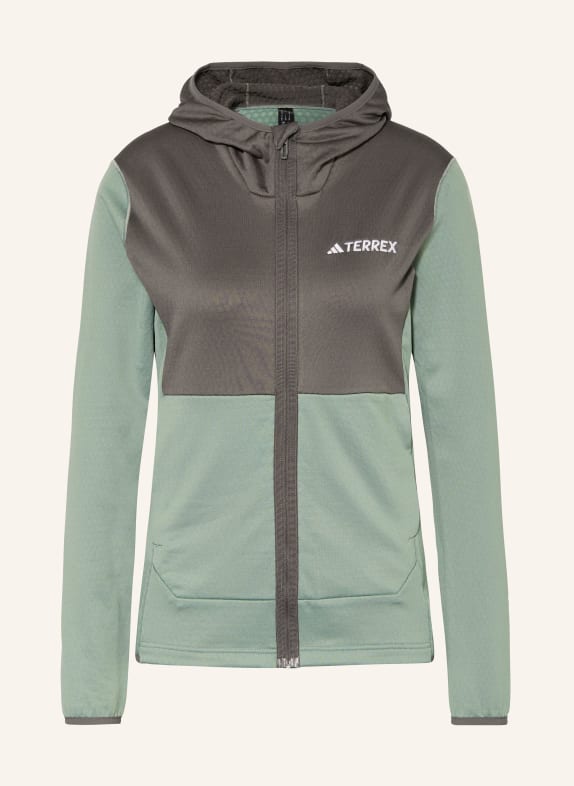 adidas TERREX Mid-layer jacket TERREX XPERIOR LIGHT LIGHT GREEN/ GRAY