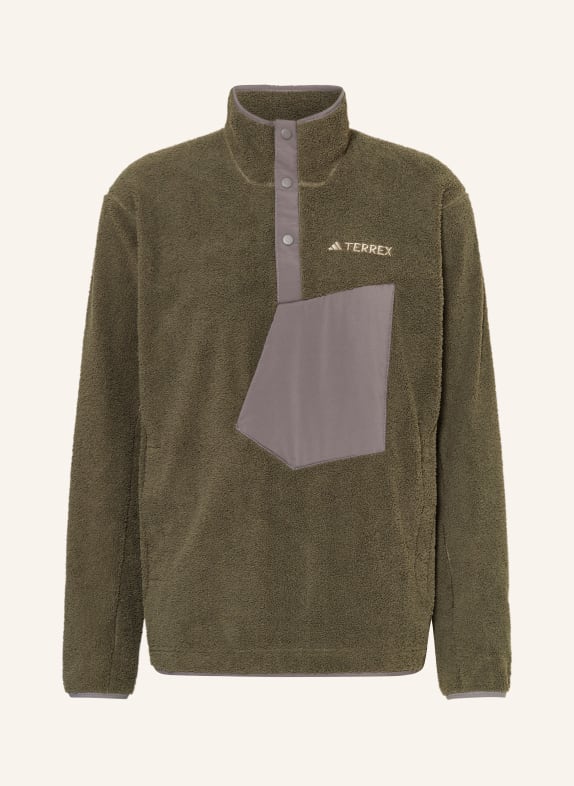 adidas TERREX Fleece half-zip sweater XPLORIC OLIVE