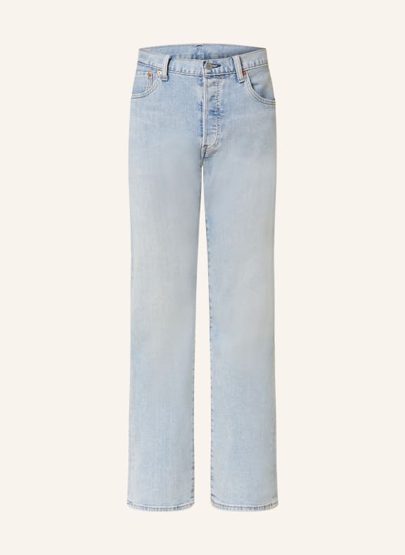 Levi's® Jeansy 501 straight fit 21 Light Indigo - Worn In