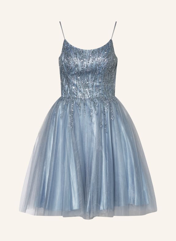 Hey Kyla Cocktail dress with sequins and decorative beads LIGHT BLUE