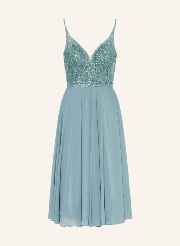 Hey Kyla Cocktail dress with sequins and decorative gems TURQUOISE
