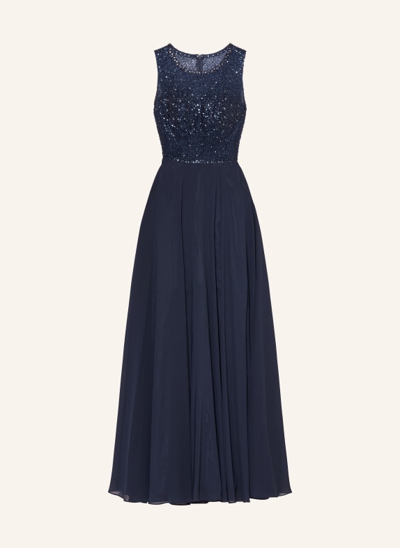 Hey Kyla Evening dress with sequins and decorative gems DARK BLUE