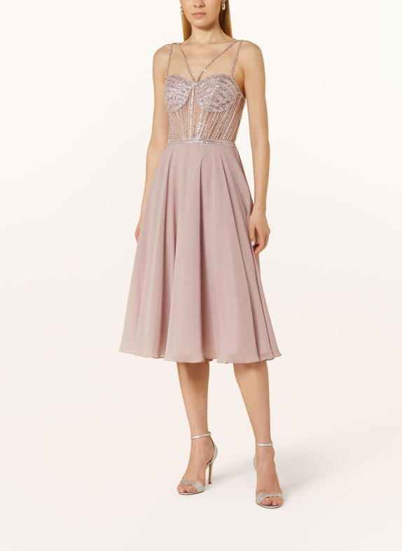 Hey Kyla Cocktail dress with sequins and decorative beads ROSE