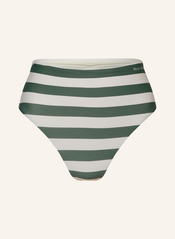 Marc O'Polo High-waist bikini bottoms GREEN/ ECRU
