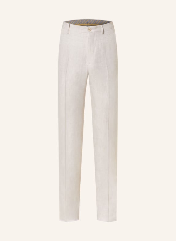 ETRO Suit trousers regular fit in linen M0633 Light Beige