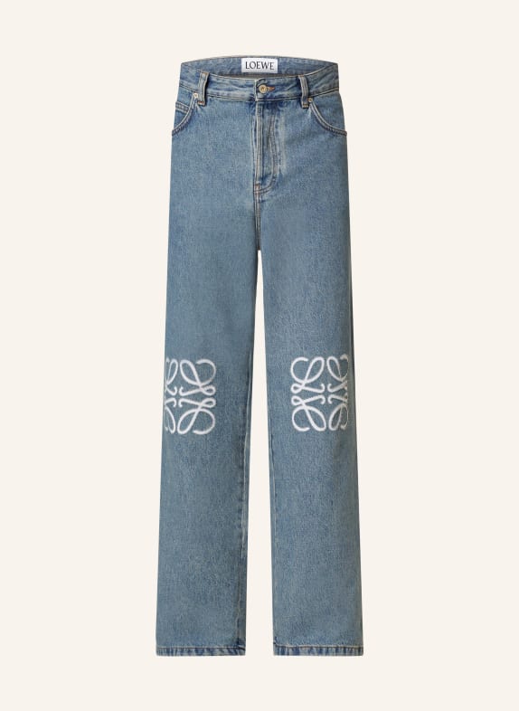 LOEWE Jeans ANAGRAM Baggy Fit 5475 MID BLUE DENIM