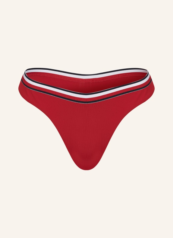 TOMMY HILFIGER Brazilian-Bikini-Hose ROT/ DUNKELBLAU/ WEISS