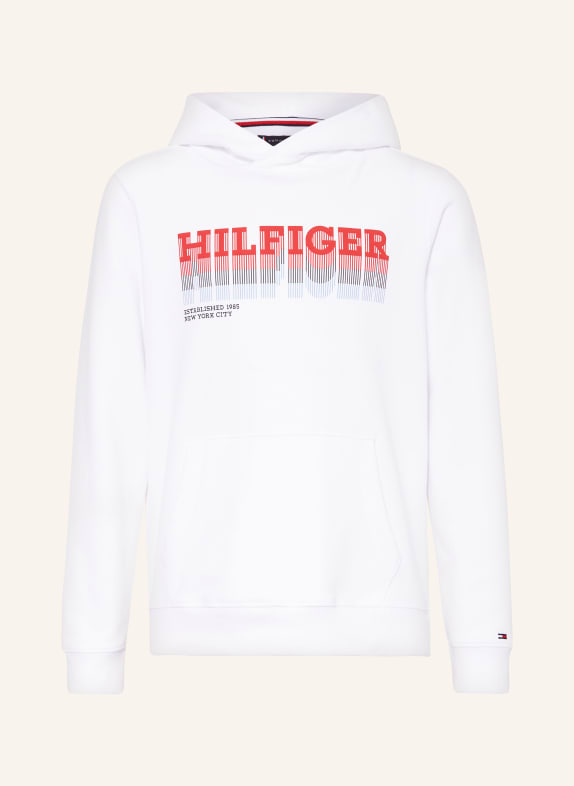 TOMMY HILFIGER Hoodie WEISS/ ROT