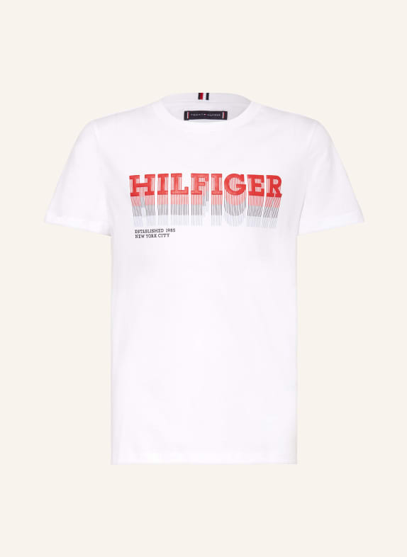TOMMY HILFIGER T-Shirt WEISS/ ROT
