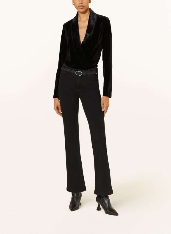 MARC CAIN Jeansy bootcut FARO 900 BLACK