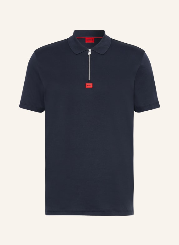 HUGO Jersey polo shirt DERESOM regular fit DARK BLUE