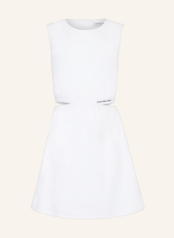 Calvin Klein Kleid mit Cut-out WEISS