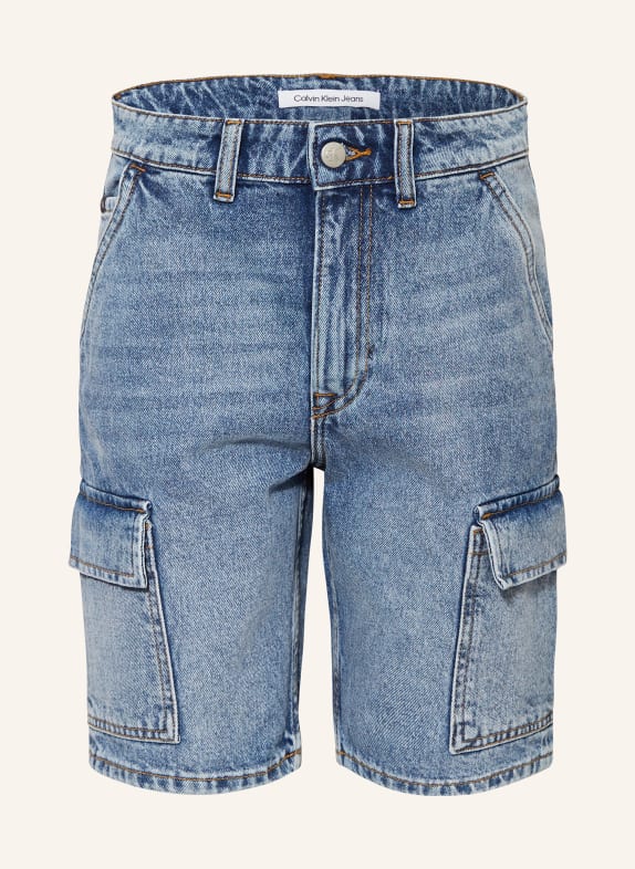 Calvin Klein Cargo-Jeansshorts SKATER 1A4 Iconic Mid Blue
