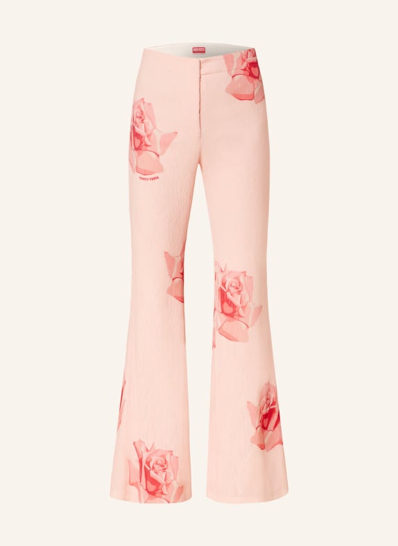 KENZO Pleated pants ROSE/ LIGHT RED/ RED