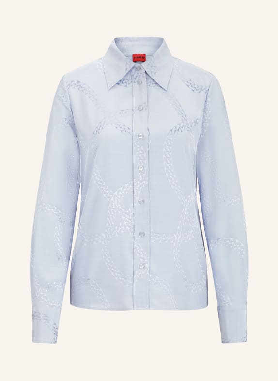 HUGO Shirt blouse CEMALIE LIGHT BLUE