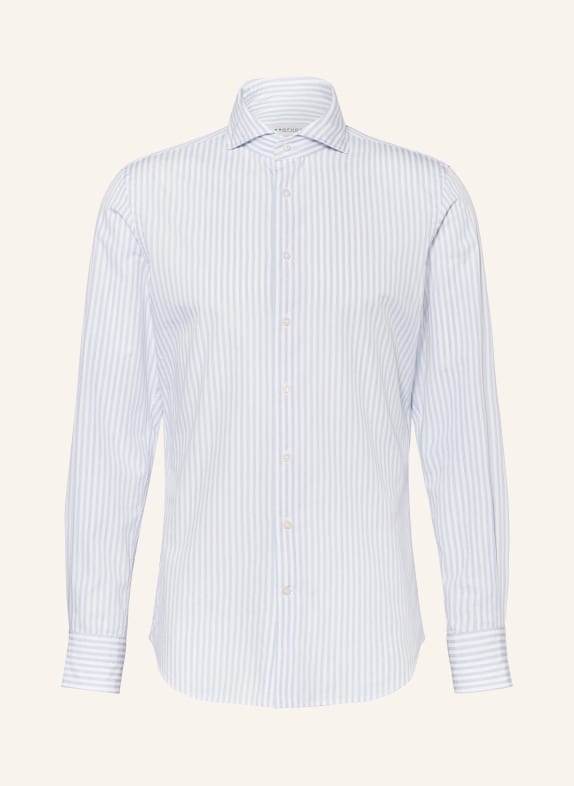 PROFUOMO Shirt slim fit LIGHT BLUE/ WHITE