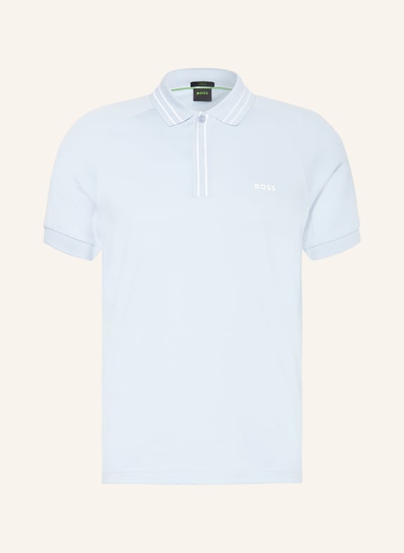 BOSS Jersey polo shirt PAULE slim fit LIGHT BLUE
