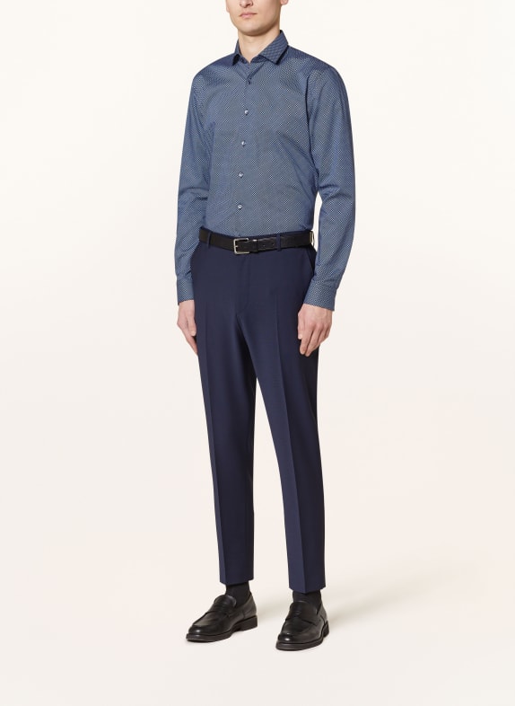 OLYMP Hemd No. Six super slim DUNKELBLAU / BLAU