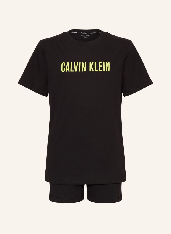 Calvin Klein Shorty-Schlafanzug SCHWARZ