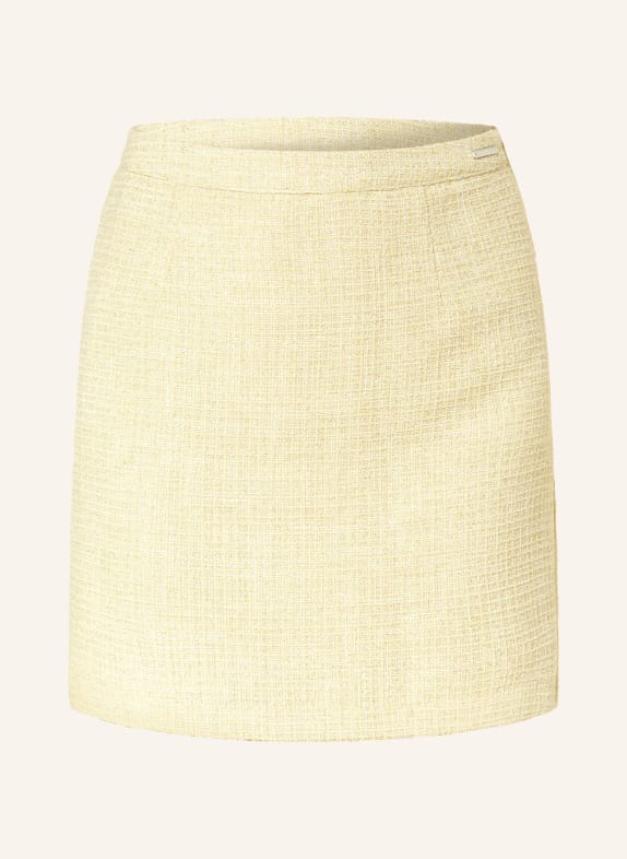 COLOURFUL REBEL Bouclé skirt TRISTA with glitter thread YELLOW
