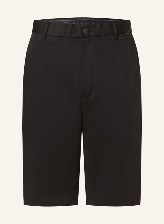 Calvin Klein Shorts SATEEN regular straight fit BLACK