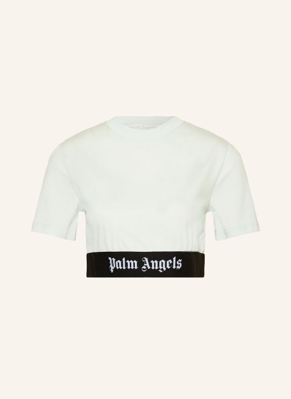 Palm Angels Cropped shirt MINT/ BLACK/ WHITE