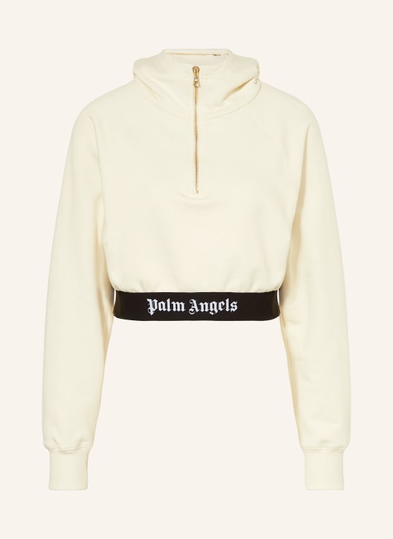 Palm Angels Cropped hoodie ECRU