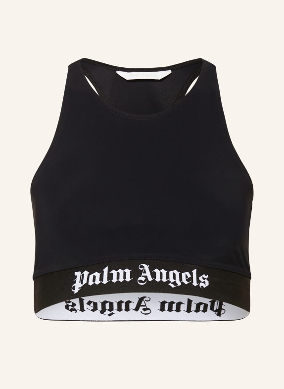 Palm Angels Cropped top BLACK/ WHITE