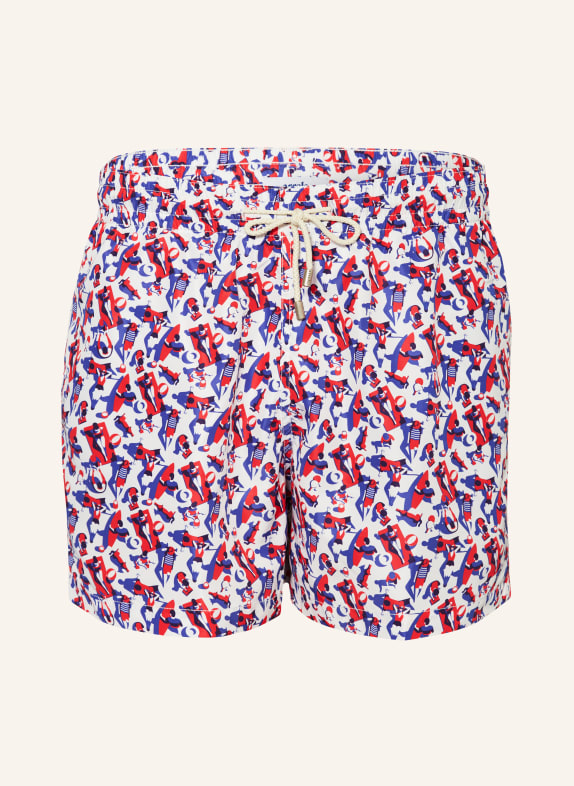 arrels BARCELONA Swim shorts RED RUSH HOUR × MALIKA FAVRE WHITE/ RED/ BLUE