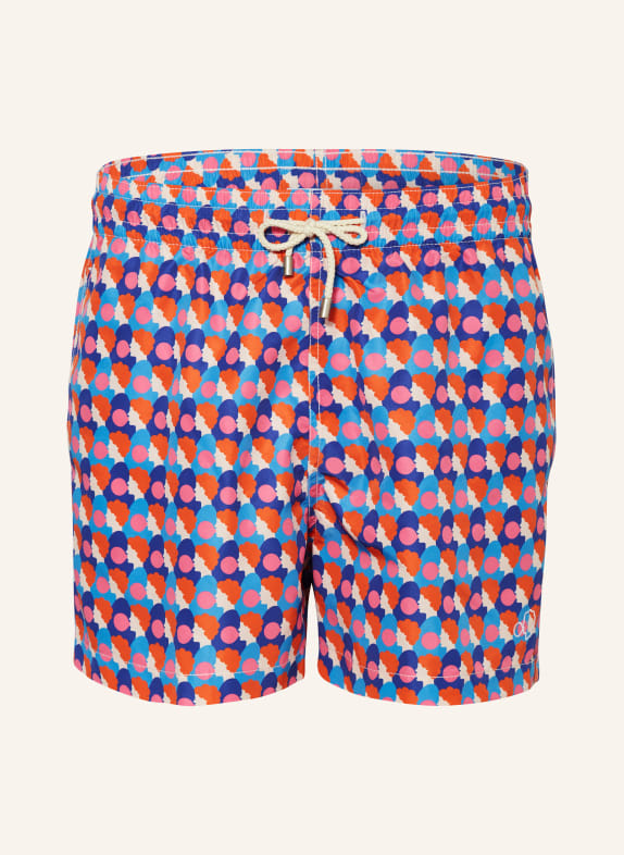 arrels BARCELONA Swim shorts PINK BUBBLEGUM × OLIMPIA ZAGNOLI LIGHT BLUE/ ORANGE/ BLUE
