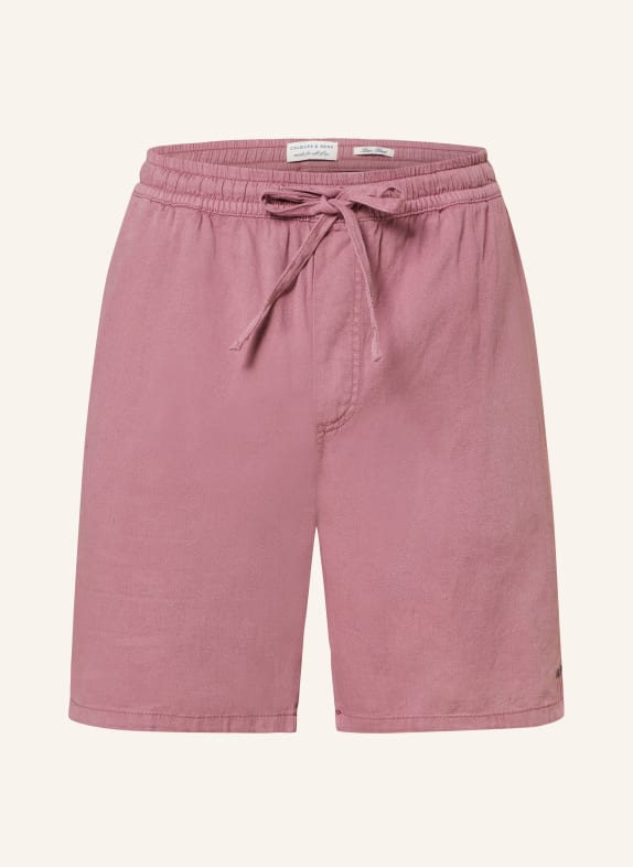 COLOURS & SONS Shorts with linen LIGHT RED
