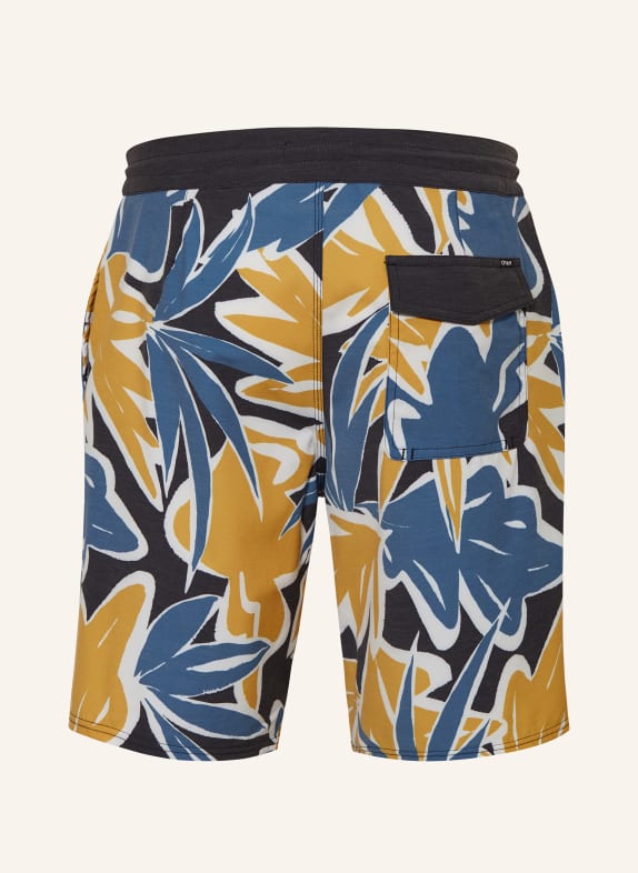 O'NEILL Swim Shorts O'RIGINALS PRINT 18" CRUZERS DARK GRAY / DARK YELLOW / BLUE