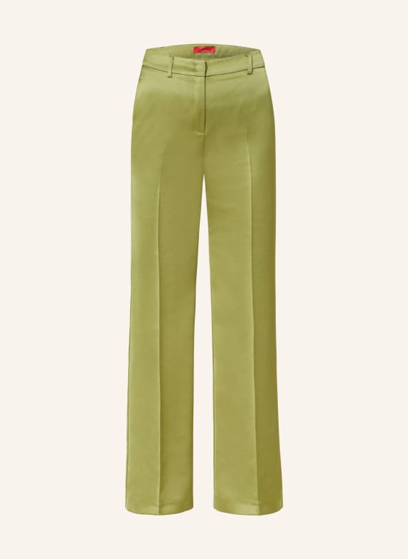 MAX & Co. Wide leg trousers STEFY made of satin LIGHT GREEN