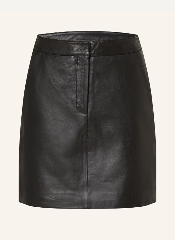 Y.A.S. Leather skirt BLACK