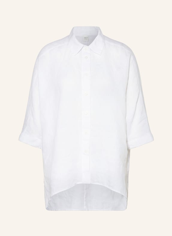 ETERNA 1863 Oversized shirt blouse made of linen with 3/4 sleeves WHITE
