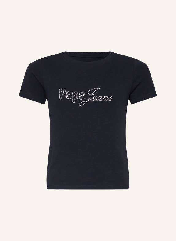 Pepe Jeans T-Shirt mit Schmucksteinen DUNKELBLAU