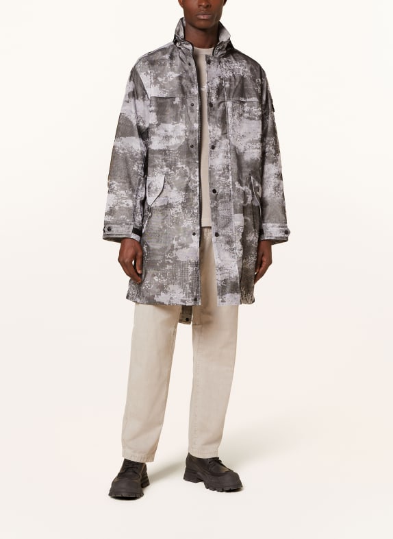 STONE ISLAND Mesh-mantel GRIJS / LICHTGRIJS