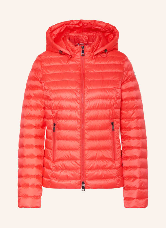RESET Lightweight down jacket LILLE with removable hood RED