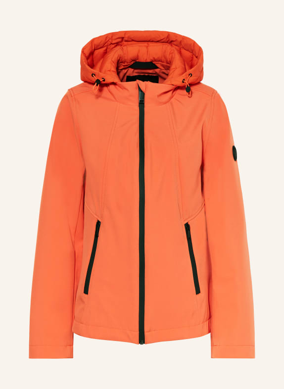 RESET Rain jacket SEINE with removable hood ORANGE