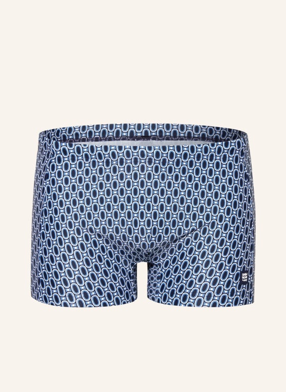 mey Swim shorts series RETRO LINKED BLUE/ DARK BLUE