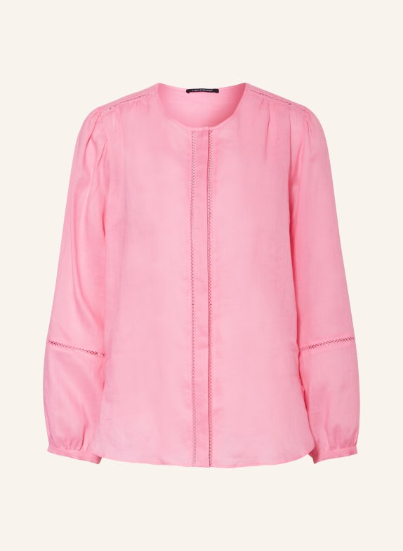 LUISA CERANO Blouse with broderie anglaise PINK